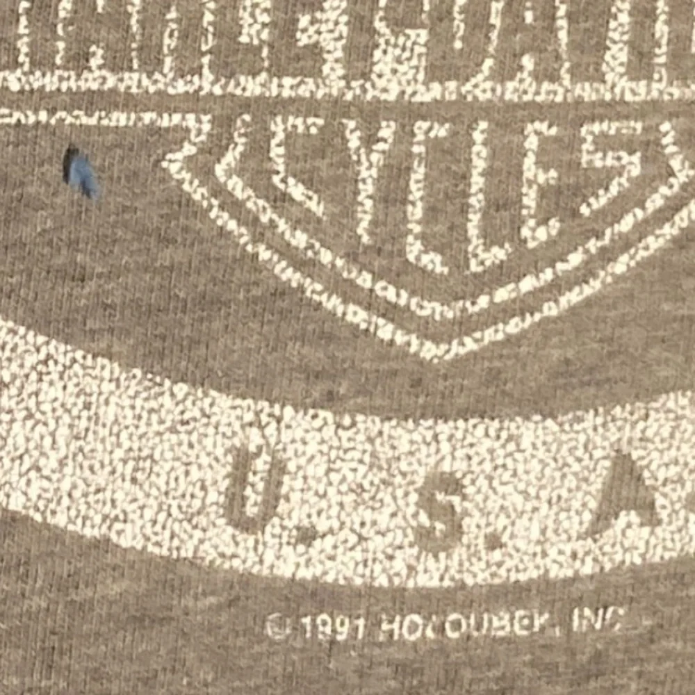 Vintage Harley Davidson Motorcycle T-shirt Mens X-Large Gray Heritage Lisle IL - Picture 15 of 16